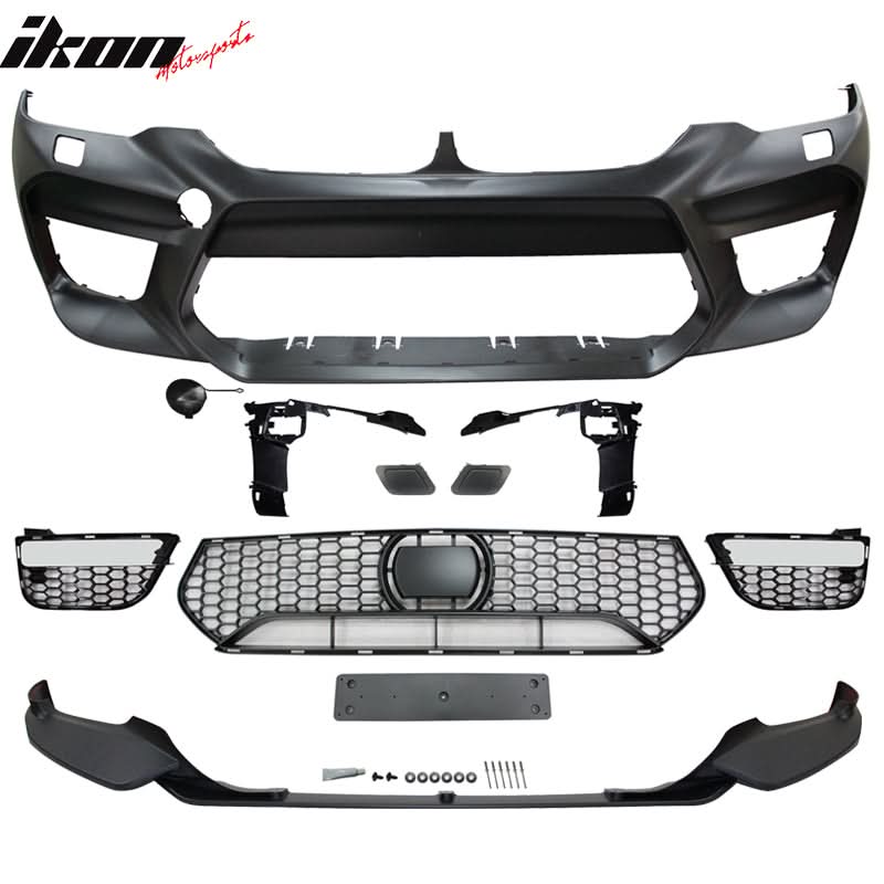 2017-2020 BMW G30 to M5 Style Front Rear Bumpers Side Skirts Fenders