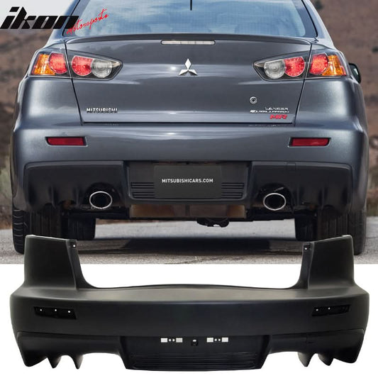 2008-2015 Mitsubishi Lancer EVO X Style Rear Bumper Cover PP