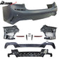 2019-2022 BMW 3 Series G20 Sedan M340 Style Black Rear Bumper Cover