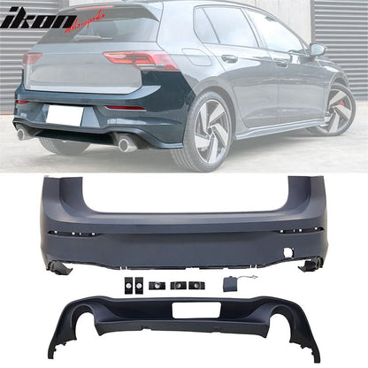 2022-2024 Volkswagen Golf MK8 GTI Style Rear Bumper Cover Conversion