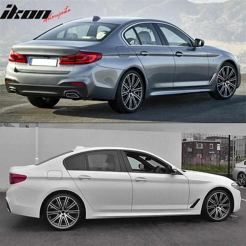 Fits 17-23 BMW G30 MT MP Side Skirt Extension With Sills 2PC