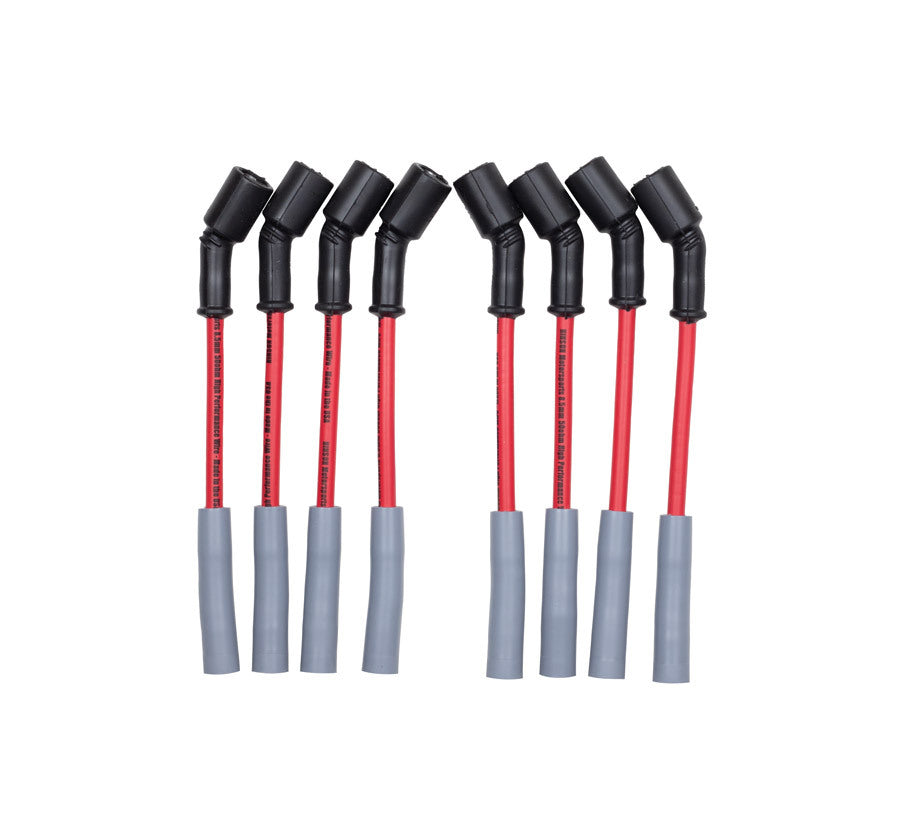 LSx Performance Spark Plug Wire & Heat Boot Combo (Red Wires & Black Boots)