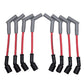 LSx Performance Spark Plug Wire & Heat Boot Combo (Red 45 Wires & Black Boots)