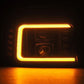 AlphaRex 92-96 Ford F-Series/Bronco LUXX-Series Proj Headlights Blk w/Actv Light SeqSig & SBDRL 880268 *Discontinued