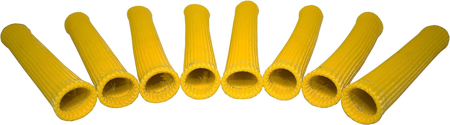LSx Performance Spark Plug Wire & Heat Boot Combo (Red 45 Wires & Yellow Boots)