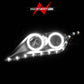 Anzo 2010-2011 Toyota Camry Projector Headlights w/ Halo Black (CCFL)