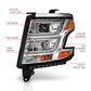 ANZO 2015-2020 Chevy Tahoe Projector Headlights Plank Style Chrome w/DRL 111493