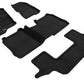 3D MAXpider 09-19 Ford Flex w/o Center Console Elegant 1st 2nd 3rd (2 Eyelets) - Set (Black) L1FR02104709