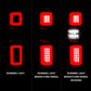 ANZO 19-21 Chevy Silverado Work Truck Full LED Tailights Chrome Housing Red Lens G2(w/C Light Bars) 311419