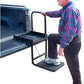 Great Day Truck N' Buddy Folding Tailgate Step/Seat Platform for Work Flatbed Trucks and Equipment Trailers - 300 lbs Weight Capacity - Black Powder-Coated Finish, TNB2000B