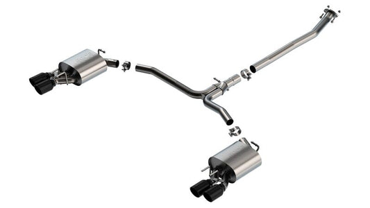 Borla 18-22 Toyota Camry XSE 2.5L i4 AT/MT FWD / 4DR S-TYPE Cat Back Exhaust (Black Chrome) 140853BC