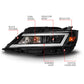 ANZO 14-20 Chevrolet Impala Square Projector LED Bar Headlights w/ Black Housing 121574