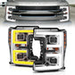 Anzo Projector Plank Style Switchback Headlight Chrome / Amber 17-18 Ford