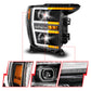 ANZO 21-23 Ford F150 LED Projector Headlight w/Switchback+Sequential - Black (Passenger Side Only) 111594-R