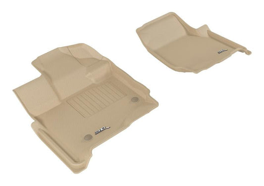 3D MAXpider 2015-2020 Ford F-150 Supercab Kagu 1st Row Floormat - Tan L1FR10111502