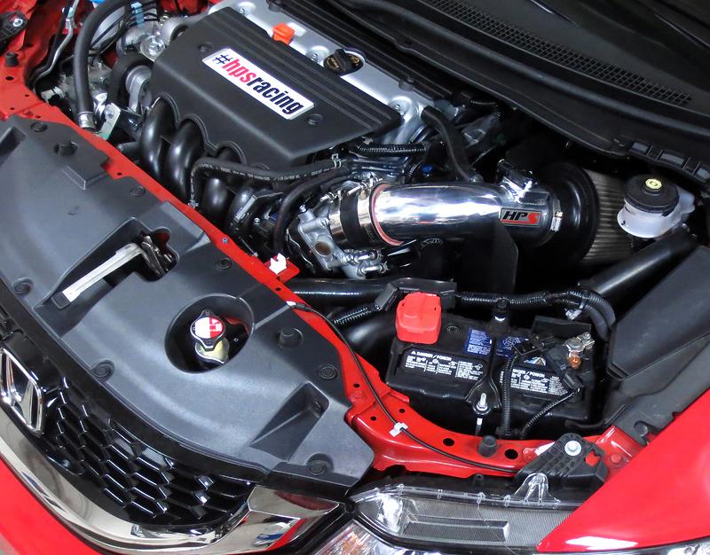 HPS Shortram Air Intake Kit 2012-2015 Honda Civic Si 2.4L, Includes Heat Shield, Gunmetal