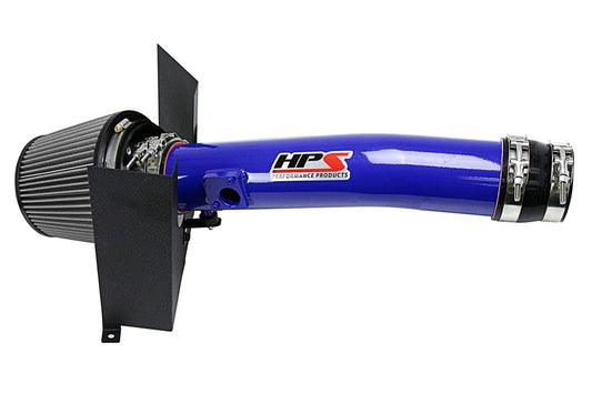 HPS Shortram Air Intake Kit 2010-2017 Toyota 4Runner 4.0L V6, Includes Heat Shield, Blue