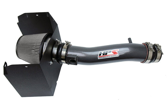 HPS Shortram Air Intake Kit 2016-2019 Toyota Tacoma 3.5L V6, Includes Heat Shield, Gunmetal