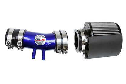 HPS Shortram Air Intake Kit 1999-2004 Nissan Frontier 3.3L V6 Non Supercharged, Includes Heat Shield, Blue