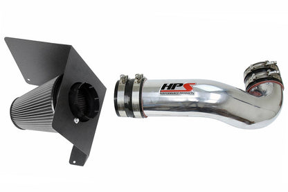HPS Performance HPS Shortram Air Intake Kit 2007-2008 GMC Yukon 4.8L 5.3L 6.0L 6.2L V8, Includes Heat Shield, 827-622