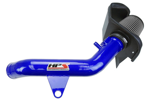 HPS Shortram Air Intake Kit 2013-2015 BMW 335i 335ix F31 F34 3.0L Turbo N55, Includes Heat Shield, Blue