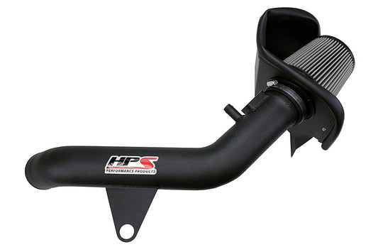 HPS Shortram Air Intake Kit 2012-2015 BMW 335ix F30 3.0L Turbo N55, Includes Heat Shield, Black