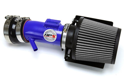 HPS Shortram Air Intake Kit 2013-2016 Nissan Pathfinder 3.5L V6, Includes Heat Shield, Blue