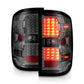 ANZO 15-19 Chevy Silverado 2500HD/3500HD (Halgn Only) LED Tail Lights w/Smoke Light Bar & Clear Lens 311426