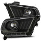 AlphaRex 10-12 Ford Mustang PRO-Series Projector Headlights Plank Style Black w/Top/Bottom DRL 880112 *Discontinued