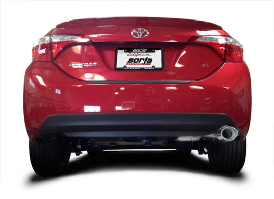 Borla 14-17 Toyota Corolla S 1.8L AT/MT FWD 4Dr S-Type Single Oval Rolled Angle-Cut Rear Sec Exhaust 11897