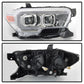 SPYDER xTune Toyota Tacoma 16-18 DRL Light Bar Projector Headlights - Chrome PRO-JH-TTA16-LBDRL-C 9039263