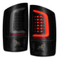 ANZO 2002-2006 Dodge  Ram 1500 LED Tail Lights w/ Light Bar Black Housing Smoke Lens 311369