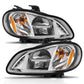 ANZO 2002-2014 Freightliner M2 LED Crystal Headlights Chrome Housing w/ Clear Lens (Pair) 131031