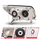 Anzo 2006-2009 Toyota 4Runner Projector Headlights w/ Halo Black