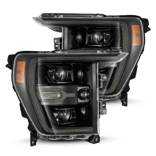 AlphaRex 21-22 Ford F150 Luxx-Series Projector Headlights Alpha-Black w/Activ Light/Seq Signal 880169 *Discontinued
