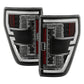SPYDER 21-23 Ford F150 (Halogen w/ Blind Spot) Full LED Tail Lights - Black (ALT-YD-FF15021HALBS-BK) 5088789