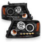 Anzo 2004-2008 Ford F-150 Projector Headlights w/ Halo and LED Black G2