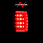 ANZO 1994-2001 Dodge Ram 1500 LED Taillights Plank Style Black w/Smoke Lens 311340