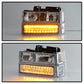 SPYDER Xtune 92-94 Blazer Full Size Corner/LED Bumper Headlights Chrome HD-JH-CCK88-LED-AM-C-SET 5069559