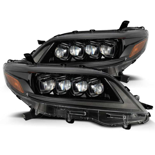AlphaRex 11-21 Toyota Sienna LUXX LED Proj Headlights Plank Style Alpha Black w/Seq Signal/DRL 880767 *Discontinued