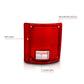 ANZO 1978-1991 Chevy Blazer Taillight Red/Clear Lens w/o Chrome Trim Fleetside (OE Replacement) 311317