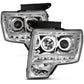 Anzo 2009-2014 Ford F-150 Projector Headlights w/ Halo Chrome (CCFL) G2