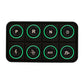 AEM EV 8 Button Keypad CAN Based Programmable Backlighting 30-8400