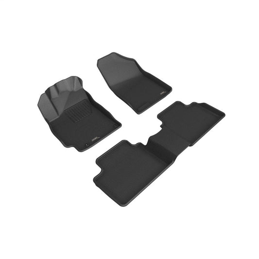 3D MAXpider 2021-2024 Hyundai Elantra Kagu Full Set Floormat - Black L1HY11001509