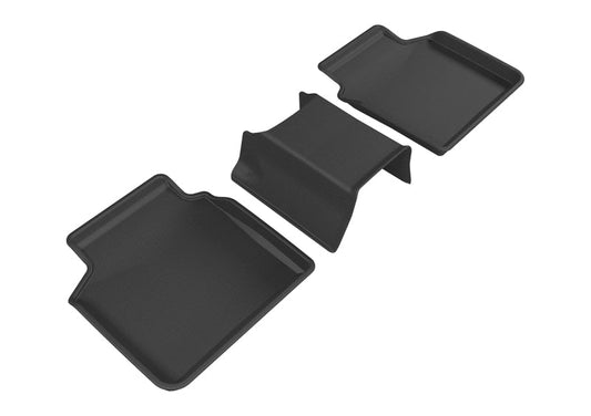 3D MAXpider 2016-2020 BMW 7 Series Kagu 2nd Row Floormats - Black L1BM07621509