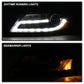 Spyder Audi A4 09-12 Projector Headlights Halogen Model Only - DRL LED Black PRO-YD-AA408-DRL-BK 5081544
