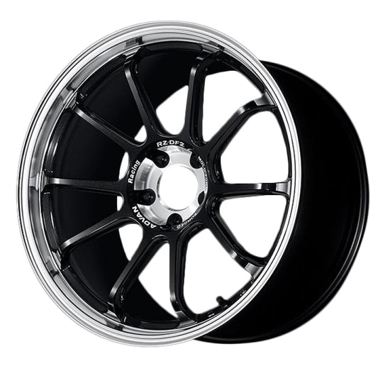 Advan RZ-DF2 19x9.5 +22 5x120 Diamond Cut & Racing Titanium Black Wheel YAF9J22WDRTB