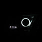 Anzo 2010-2014 Ford Mustang Projector Headlights w/ Halo Black (CCFL)