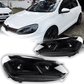 Volkswagen Golf MK6 Red, Silver, and Black Projector with Dynamic Signal LED Headlights (2009 - 2013)