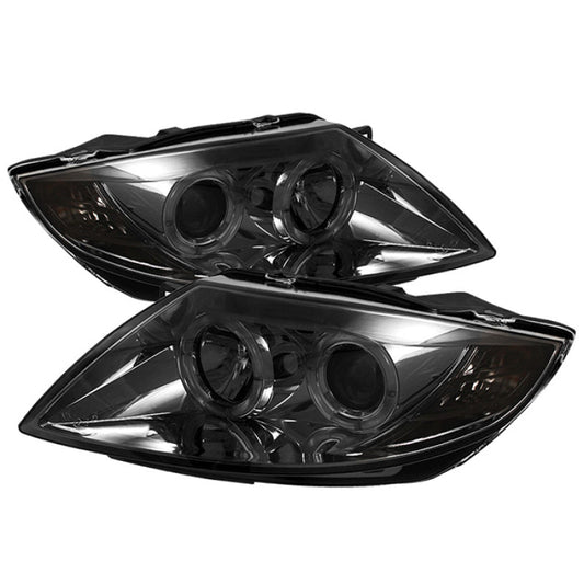 Spyder BMW Z4 03-08 Projector Headlights Halogen Model Only - LED Halo Smoke PRO-YD-BMWZ403-HL-SM 5017413